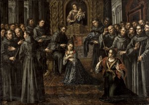 アッシジの聖クレアの職業 作： Juan Ruiz Soriano